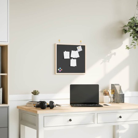 Pizarra con marco de madera maciza de pino negra 40x40 cm by , Notice boards - Ref: Foro24-4017410, Price: 13,88 €, Discount: %
