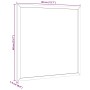 Pizarra con marco de madera maciza de pino negra 40x40 cm by , Notice boards - Ref: Foro24-4017410, Price: 13,88 €, Discount: %