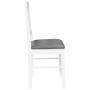 Sillas de comedor con cojines 2uds madera maciza blanco caucho von , Essstühle - Ref: Foro24-4102429, Preis: 103,29 €, Rabatt: %