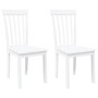 Sillas de comedor 2 unidades madera maciza de caucho blanco von , Essstühle - Ref: Foro24-4102393, Preis: 105,03 €, Rabatt: %