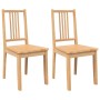 Sillas de comedor 2 uds madera maciza natural caucho von , Essstühle - Ref: Foro24-4102398, Preis: 112,37 €, Rabatt: %