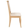 Sillas de comedor con cojines 2uds madera maciza natural caucho von , Essstühle - Ref: Foro24-4102488, Preis: 175,32 €, Rabat...