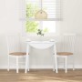 Sillas de comedor con cojines 2uds madera maciza blanco caucho von , Essstühle - Ref: Foro24-4102506, Preis: 122,29 €, Rabatt: %