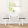 Sillas de comedor con cojines 2uds madera maciza blanco caucho von , Essstühle - Ref: Foro24-4102391, Preis: 98,94 €, Rabatt: %