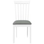 Sillas de comedor con cojines 2uds madera maciza blanco caucho von , Essstühle - Ref: Foro24-4102391, Preis: 98,94 €, Rabatt: %