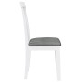 Sillas de comedor con cojines 2uds madera maciza blanco caucho von , Essstühle - Ref: Foro24-4102391, Preis: 98,94 €, Rabatt: %