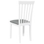 Sillas de comedor con cojines 2uds madera maciza blanco caucho von , Essstühle - Ref: Foro24-4102391, Preis: 98,94 €, Rabatt: %