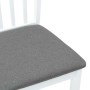 Sillas de comedor con cojines 2uds madera maciza blanco caucho von , Essstühle - Ref: Foro24-4102391, Preis: 98,94 €, Rabatt: %