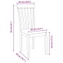 Sillas de comedor con cojines 2uds madera maciza blanco caucho von , Essstühle - Ref: Foro24-4102391, Preis: 98,94 €, Rabatt: %