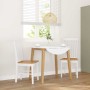 Sillas de comedor 2 unidades madera maciza de caucho blanco von , Essstühle - Ref: Foro24-4102504, Preis: 122,33 €, Rabatt: %