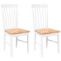 Sillas de comedor 2 unidades madera maciza de caucho blanco von , Essstühle - Ref: Foro24-4102504, Preis: 122,33 €, Rabatt: %