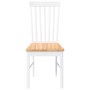 Sillas de comedor 2 unidades madera maciza de caucho blanco von , Essstühle - Ref: Foro24-4102504, Preis: 122,33 €, Rabatt: %