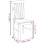 Sillas de comedor 2 unidades madera maciza de caucho blanco von , Essstühle - Ref: Foro24-4102504, Preis: 122,33 €, Rabatt: %