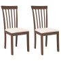 Sillas de comedor con cojines 2 uds madera maciza marrón caucho von , Essstühle - Ref: Foro24-4102387, Preis: 100,74 €, Rabat...