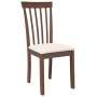 Sillas de comedor con cojines 2 uds madera maciza marrón caucho von , Essstühle - Ref: Foro24-4102387, Preis: 100,74 €, Rabat...