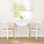 Sillas de comedor 2 unidades madera maciza de caucho blanco de , Sillas de comedor - Ref: Foro24-4102512, Precio: 175,78 €, D...