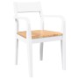 Sillas de comedor 2 unidades madera maciza de caucho blanco de , Sillas de comedor - Ref: Foro24-4102512, Precio: 175,78 €, D...