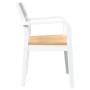 Sillas de comedor 2 unidades madera maciza de caucho blanco de , Sillas de comedor - Ref: Foro24-4102512, Precio: 175,78 €, D...