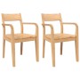 Sillas de comedor 2 uds madera maciza natural caucho by , dining chairs - Ref: Foro24-4102510, Price: 182,52 €, Discount: %