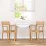 Sillas de comedor 2 uds madera maciza natural caucho by , dining chairs - Ref: Foro24-4102510, Price: 182,52 €, Discount: %