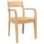 Sillas de comedor 2 uds madera maciza natural caucho by , dining chairs - Ref: Foro24-4102510, Price: 182,52 €, Discount: %