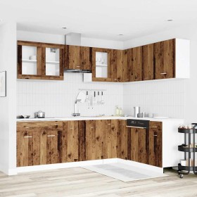 Mueble de cocina 11 piezas madera contrachapada madera vieja by , Kitchen cabinets - Ref: Foro24-3328577, Price: 682,17 €, Di...