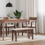 Banco 90 cm Madera Maciza Marrón Caucho von , Ess- und Küchenbänke - Ref: Foro24-4102592, Preis: 69,73 €, Rabatt: %