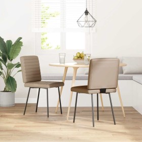 Sillas de comedor 2 unidades cuero sintético color capuchino by , dining chairs - Ref: Foro24-4101170, Price: 88,00 €, Discou...