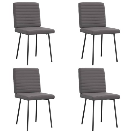 Sillas de comedor 4 unidades cuero sintético gris by , dining chairs - Ref: Foro24-3315268, Price: 170,17 €, Discount: %