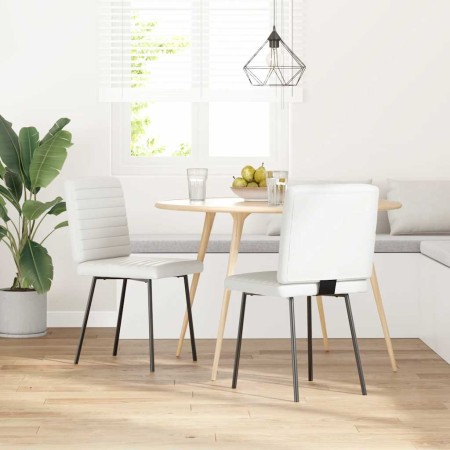 Sillas de comedor 2 unidades cuero sintético blanco by , dining chairs - Ref: Foro24-4101172, Price: 88,50 €, Discount: %