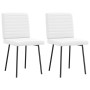 Sillas de comedor 2 unidades cuero sintético blanco by , dining chairs - Ref: Foro24-4101172, Price: 88,50 €, Discount: %