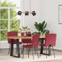 Sillas comedor 4 unidades cuero sintético rojo tinto de , Sillas de comedor - Ref: Foro24-3315216, Precio: 170,62 €, Descuent...