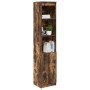 Aparador alto roble ahumado 37,5x35x180 cm madera de ingeniería von , Sideboards - Ref: Foro24-861674, Preis: 85,26 €, Rabatt: %