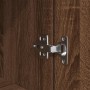 Aparador alto roble marrón 37,5x35x180 cm madera de ingeniería by , Sideboards - Ref: Foro24-861676, Price: 86,99 €, Discount: %
