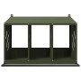 Nido para gallinas con 3 compartimentos de metal verde oliva von , Käfige und Lebensräume für Kleintiere - Ref: Foro24-864345...