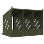 Nido para gallinas con 3 compartimentos de metal verde oliva von , Käfige und Lebensräume für Kleintiere - Ref: Foro24-864345...