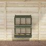 Nido para gallinas con 6 compartimentos de metal verde oliva von , Käfige und Lebensräume für Kleintiere - Ref: Foro24-864351...