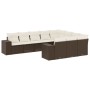 Set de sofás de jardín 10 pzas y cojines ratán sintético marrón von , Gartensets - Ref: Foro24-3255430, Preis: 649,89 €, Raba...