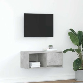 Mueble de TV madera de ingeniería gris hormigón 60x31x25,5 cm von , TV-Möbel - Ref: Foro24-861442, Preis: 37,76 €, Rabatt: %