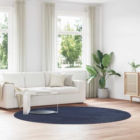 Alfombra de pelo largo NAVARRA azul marino 240x240 cm poliéster de , Alfombras - Ref: Foro24-4102931, Precio: 68,49 €, Descue...