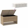 Cojines para exterior beige 100x55x55,5 cm ratán sintético von , Aufbewahrungsboxen für den Außenbereich - Ref: Foro24-410414...
