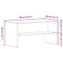 Mueble de TV madera de ingeniería roble negro 80x40x40 cm von , TV-Möbel - Ref: Foro24-862393, Preis: 53,92 €, Rabatt: %