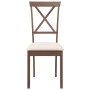 Sillas de comedor con cojines 2 uds madera maciza marrón caucho by , dining chairs - Ref: Foro24-4102401, Price: 116,67 €, Di...