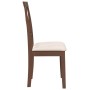 Sillas de comedor con cojines 2 uds madera maciza marrón caucho by , dining chairs - Ref: Foro24-4102401, Price: 116,67 €, Di...