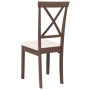 Sillas de comedor con cojines 2 uds madera maciza marrón caucho by , dining chairs - Ref: Foro24-4102401, Price: 116,67 €, Di...