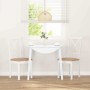 Sillas de comedor con cojines 2uds madera maciza blanco caucho von , Essstühle - Ref: Foro24-4102408, Preis: 116,74 €, Rabatt: %