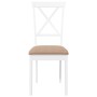 Sillas de comedor con cojines 2uds madera maciza blanco caucho von , Essstühle - Ref: Foro24-4102408, Preis: 116,74 €, Rabatt: %