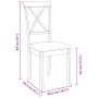 Sillas de comedor con cojines 2uds madera maciza blanco caucho von , Essstühle - Ref: Foro24-4102408, Preis: 116,74 €, Rabatt: %