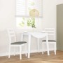 Sillas de comedor con cojines 2uds madera maciza blanco caucho von , Essstühle - Ref: Foro24-4102519, Preis: 132,53 €, Rabatt: %