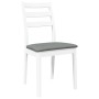 Sillas de comedor con cojines 2uds madera maciza blanco caucho von , Essstühle - Ref: Foro24-4102519, Preis: 132,53 €, Rabatt: %